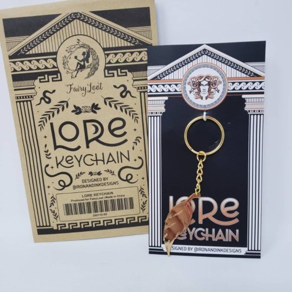 Fairyloot Lore Alexandra Bracken Bind Your Fate To Mine Keychain NEW - Picture 1 of 5